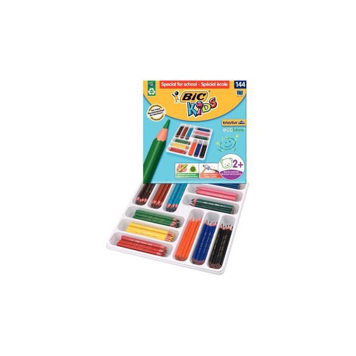 Boîte Classpack de 144 crayons de couleur Évolution triangulaires 887831 EVOLUTION BIC