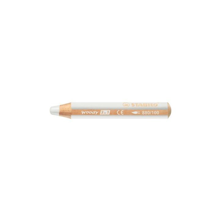 Crayon de couleur Woody blanc 880/100 STABILO