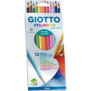 Achetez Etui de 12 crayons de couleur Stilnovo aquarellables assortis F25570000 STILNOVO GIOTTO pas ..