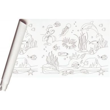 Achetez Rouleau fresque à  peindre pré-dessiné océan rouleau 10 x 0.5 m papier REH 120g 34186C ..