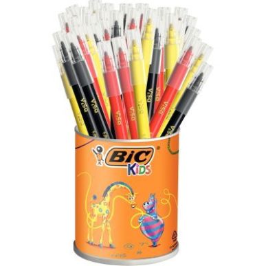 Achetez Pot de 36 feutres Visa jaune rouge et noir 528688 VISA BIC pas cher sur Ma Rentrée Scolaire