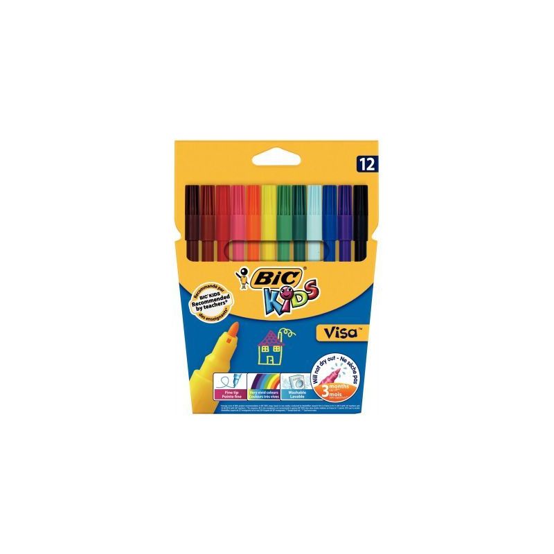 Achetez Pochette de 12 feutres Visa 880 pointe fine couleurs assorties 8886956 VISA BIC pas cher sur.. Achetez Pochette de 12 feutres Visa 880 pointe fine couleurs assorties 8886956 VISA BIC pas cher sur..