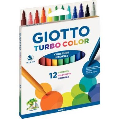 Achetez Lot de 10 pochettes de 12 feutres Turbo Color dont 1 gratuite LOT INTERNE GIOTTO pas cher su..