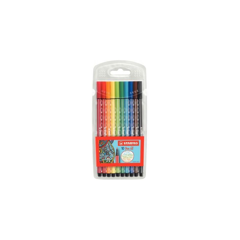 Achetez Etui de 10 feutres à dessin Pen 68 Color Parade assortis 6810/PL STABILO pas cher sur Ma Re..