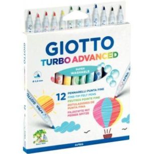Achetez Etui de 12 feutres Giotto Turbo Advanced pointe moyenne F426000 GIOTTO pas cher sur Ma Rentr..