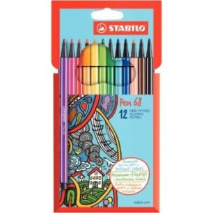 Achetez Etui de 12 feutres Pen 68 6812-7 STABILO pas cher sur Ma Rentrée Scolaire