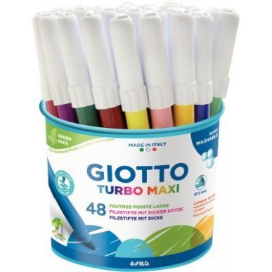 Achetez Pot de 48 feutres Turbo pointe extra large couleurs assorties F526000 GIOTTO pas cher sur Ma..