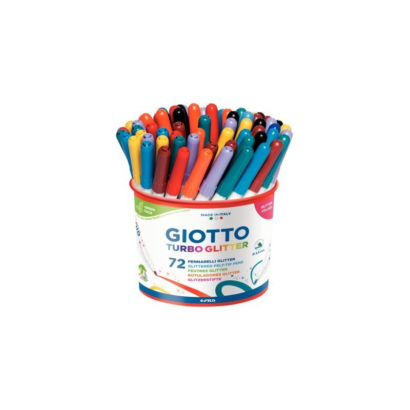 Achetez Pot de 72 feutres Turbo Glitter F516800 GIOTTO pas cher sur Ma Rentrée Scolaire