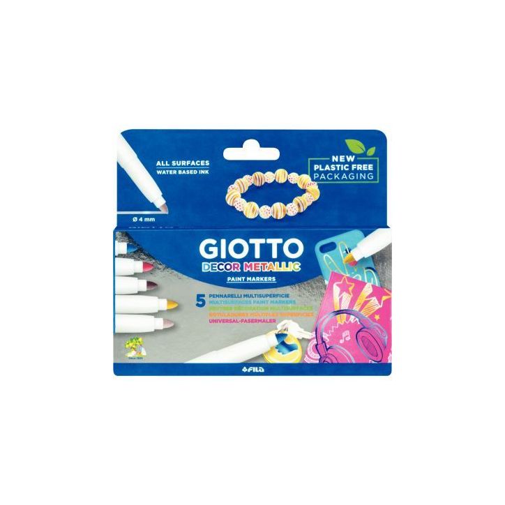 Etui de 5 feutres Giotto Décor Metal F45290000 GIOTTO