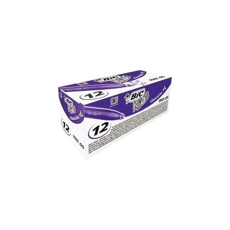 Achetez Boîte de 12 feutres Visacolor 1161 violet 8289814 VISACOLOR BIC pas cher sur Ma Rentrée Sc..