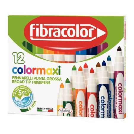 Achetez Etui de 12 feutres Colormaxi pointe large 10640SW012SC pas cher sur Ma Rentrée Scolaire