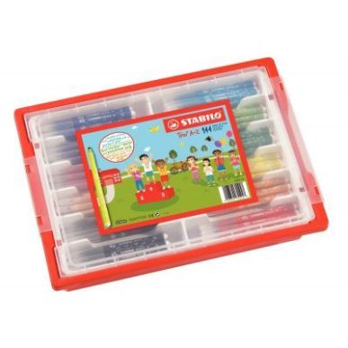 Achetez Classpack de 144 feutres Trio A-Z pointe moyenne de 12 couleurs assorties dont 24 gratuits F..