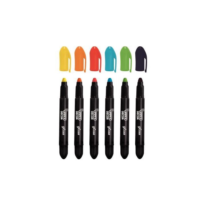 Pochette de 6 craies décor glass 1906 JOVI