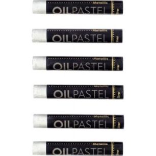 Achetez Boite de 6 pastels huile argent 11 mm MOP340/6 CRAY-PAS pas cher sur Ma Rentrée Scolaire
