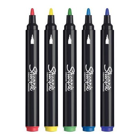 Achetez Blister de 5 marqueurs Sharpie créative assortis 2201069 SHARPIE pas cher sur Ma Rentrée S..