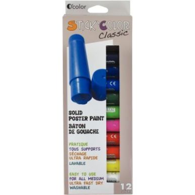 Achetez Boite de 12 sticks de gouache, coloris assortis 28236 pas cher sur Ma Rentrée Scolaire