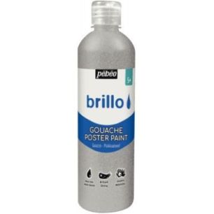 Achetez Flacon 500 ml de gouache brillante BRILLO argent 384514 BRILLO PEBEO pas cher sur Ma Rentré..