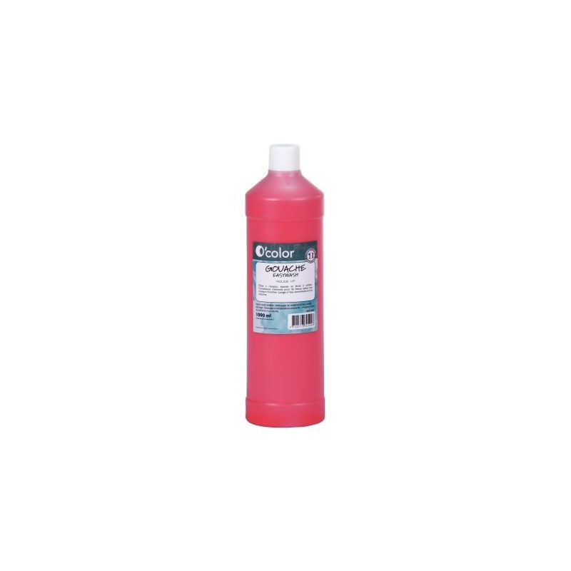 Achetez Flacon 1 litre de gouache liquide économique O'COLOR rouge vif 07879 O'COLOR pas cher sur M..