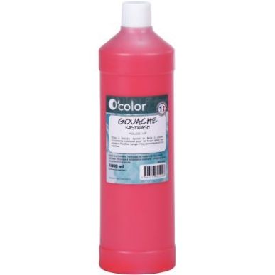 Achetez Flacon 1 litre de gouache liquide économique O'COLOR rouge vif 07879 O'COLOR pas cher sur M..