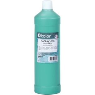 Achetez Flacon 1 litre de gouache liquide économique O'COLOR vert foncé 07881 O'COLOR pas cher sur..