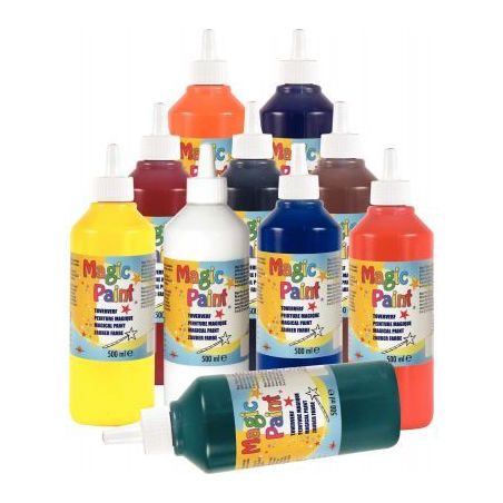 Achetez Carton de 10 flacons 500ml de peinture MAGIC PAINT COLBC50090 pas cher sur Ma Rentrée Scola..
