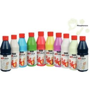 Achetez Carton de 10 flacons 500ml de peinture repositionnable ARTI'STICK + 20 flacons applicateurs ..