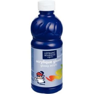 Achetez Flacon 500ml d'acrylique Glossy Lefranc Bourgeois, bleu outremer 188300 COLOR AND  LEFRANC &..