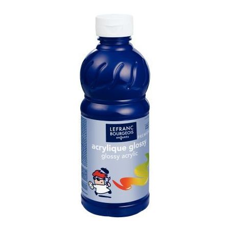 Achetez Flacon 500ml d'acrylique Glossy Lefranc Bourgeois, bleu outremer 188300 COLOR AND  LEFRANC &..