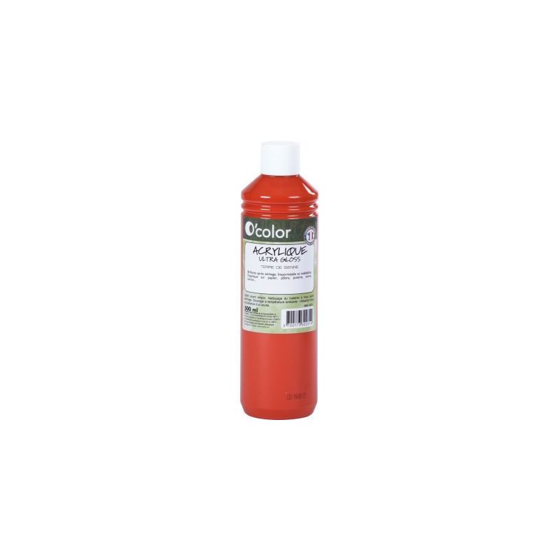 Achetez Flacon 500ml de peinture acrylique O'COLOR, terre de sienne 0231 O'COLOR pas cher sur Ma Ren..