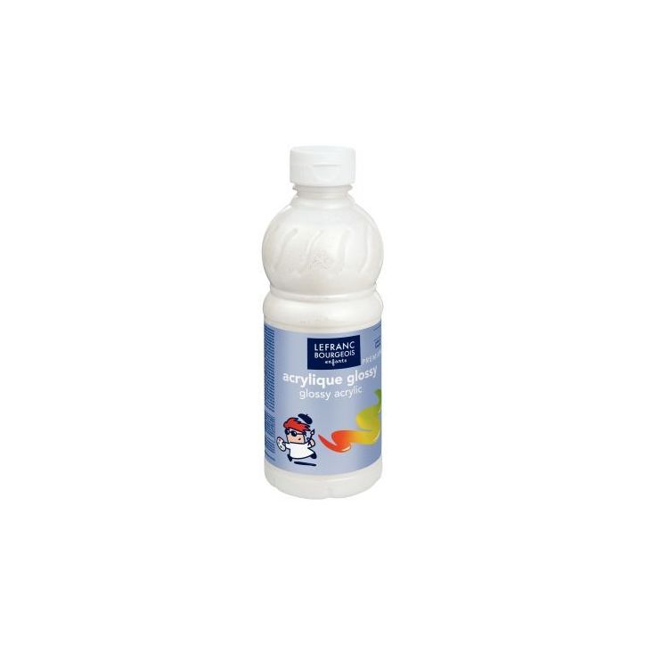 Flacon 500ml de vernis acrylique Glossy Lefranc Bourgeois, finition pailletée 188150 COLOR AND  LEFRANC & BOU(...)