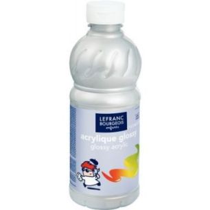 Achetez Flacon 500ml d'acrylique Glossy Lefranc Bourgeois, argent 188369 COLOR AND  LEFRANC & BOURGE..