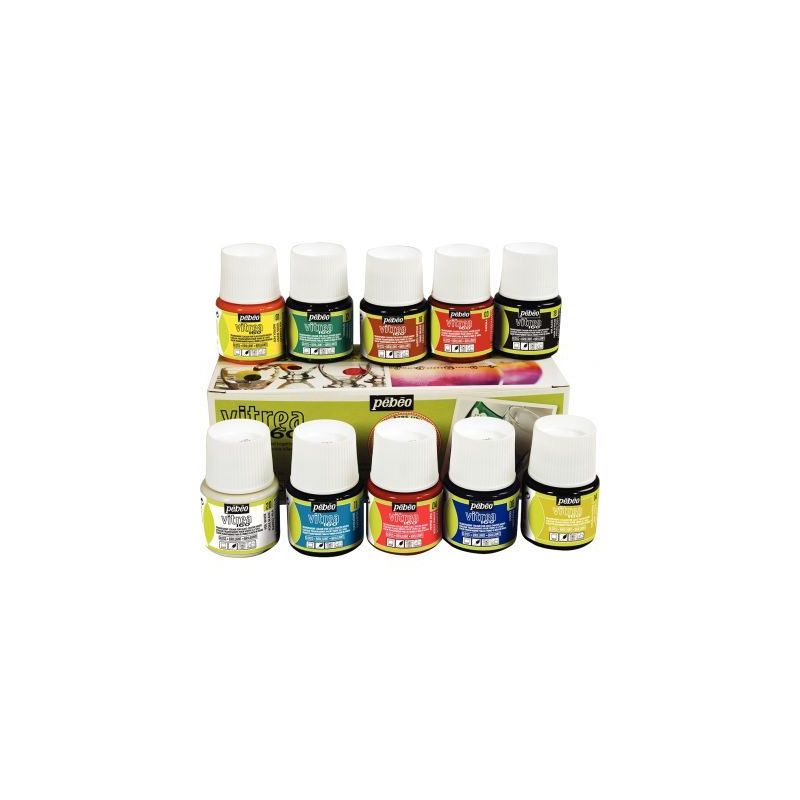 Achetez Boite de 10 flacons 45ml de peinture VITREA 160 111100 PEBEO pas cher sur Ma Rentrée Scolai.. Achetez Boite de 10 flacons 45ml de peinture VITREA 160 111100 PEBEO pas cher sur Ma Rentrée Scolai..