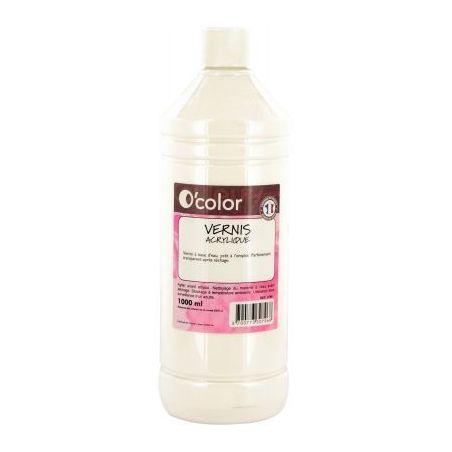 Achetez Flacon de 1 litre de vernis acrylique VAC1000PET_00/28522 O'COLOR pas cher sur Ma Rentrée S..