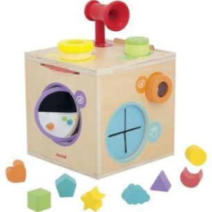 Achetez Boite d'activités sensorielles en bois, grand modèle J05307 JANOD pas cher sur Ma Rentrée..