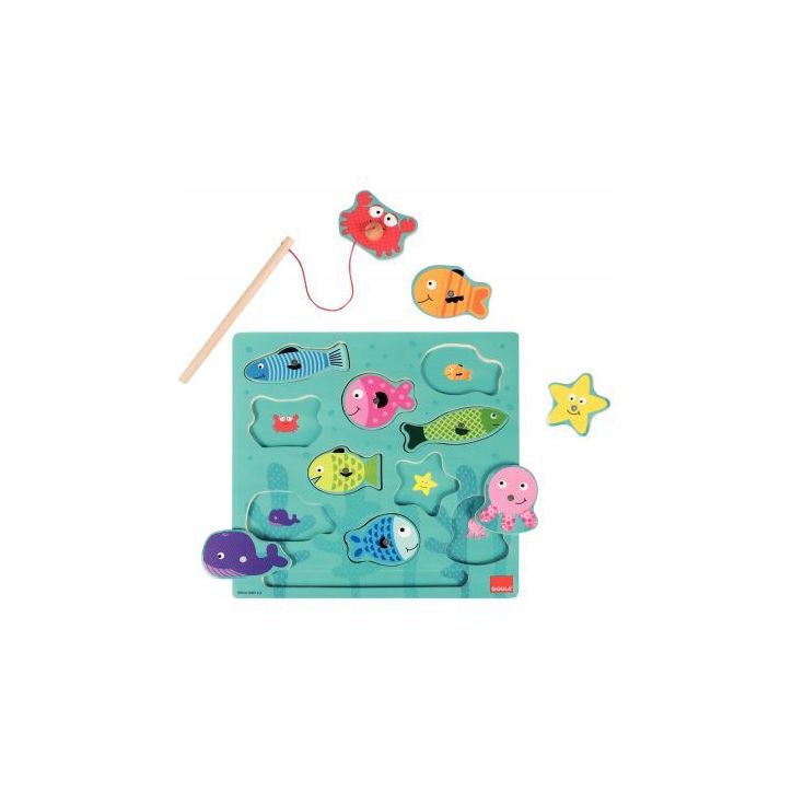 Encastrement en bois 10 pièces, la pêche magnétique 53131 GOULA