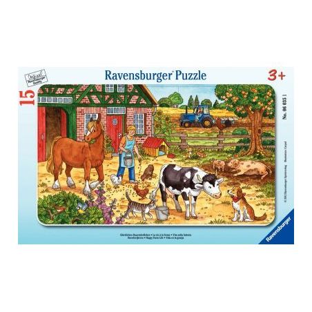 Achetez Puzzle à cadre 15 pièces, la vie à la ferme 4005556060351 RAVENSBURGER pas cher sur M..