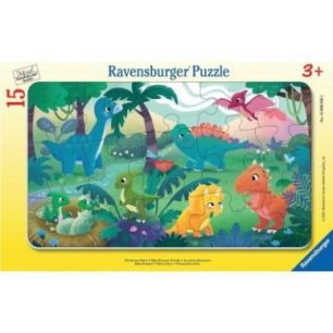 Achetez Puzzle à cadre 15 pièces, les petits dinosaures 12000856 RAVENSBURGER pas cher sur Ma Rent..