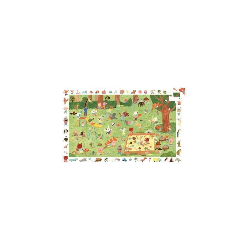 Achetez Puzzle d’observation 35 pièces, le square des amis DJ07596 DJECO pas cher sur Ma Rentrée..