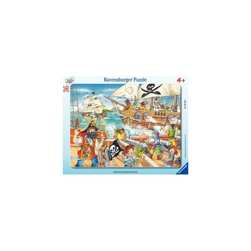 Achetez Puzzle à cadre 36 pièces, l'attaque des pirates 00006165 RAVENSBURGER pas cher sur Ma Rent..