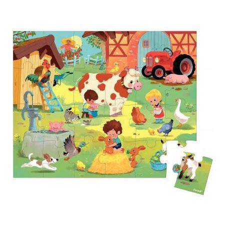 Achetez Puzzle 24 pièces une journée à  la ferme J02603 pas cher sur Ma Rentrée Scolaire