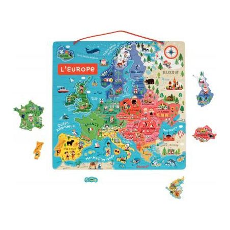 Achetez Puzzle magnétique 40 pièces, l'Europe J05476 JANOD pas cher sur Ma Rentrée Scolaire