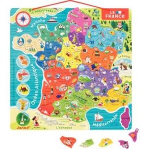 Achetez Puzzle magnétique en bois LA FRANCE, 93 pièces J05480 pas cher sur Ma Rentrée Scolaire