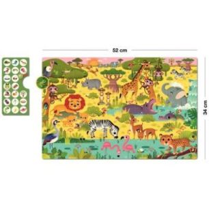 Achetez Puzzle d'observation 60 pièces, la savane 19221 APLI KIDS APLI pas cher sur Ma Rentrée Sco..