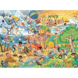 Achetez Puzzle XXL 100 pièces, les 4 saisons 12004050 RAVENSBURGER pas cher sur Ma Rentrée Scolair..