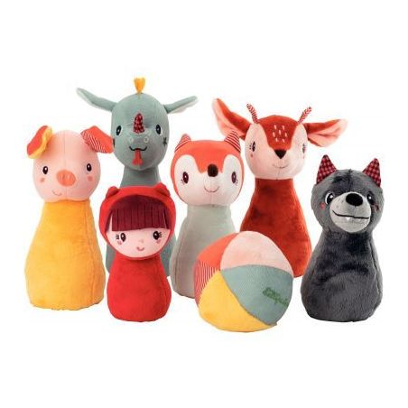 Achetez Jeu de 6 quilles en tissu LILLIPUTIENS + balle 83465 LILLIPUTIENS pas cher sur Ma Rentrée S..