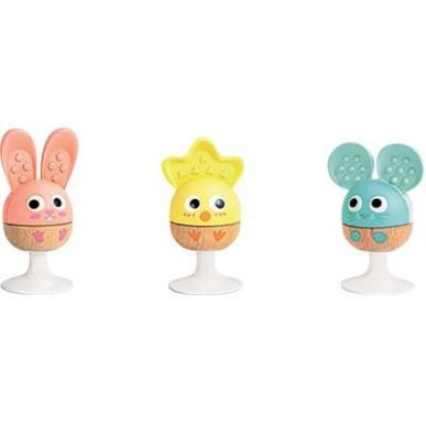 Achetez Lot de 3 hochets animaux à ventouse E0123 HAPE pas cher sur Ma Rentrée Scolaire