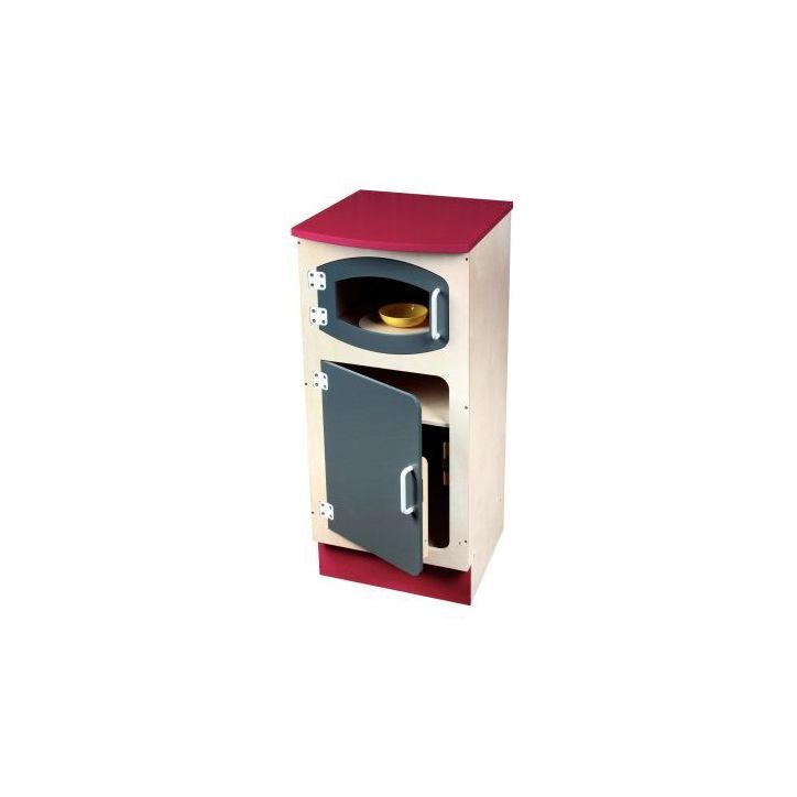 Colonne frigo et micro-ondes en bois 866668