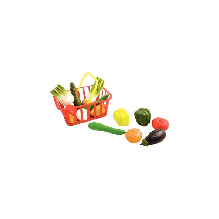 Panier de 15 légumes taille réelle en plastique souple 60468