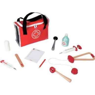Achetez Mallette du docteur + 10 accessoires en bois J06513 JANOD pas cher sur Ma Rentrée Scolaire