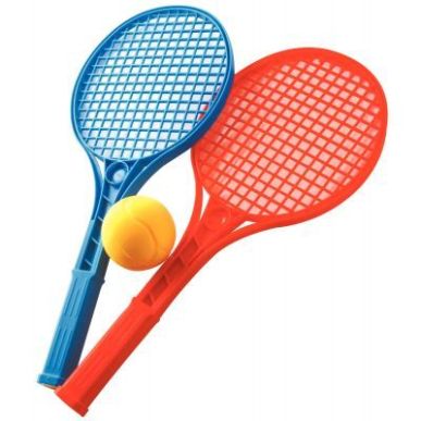 Achetez Lot de 12 raquettes de tennis + 12 balles en mousse 004219 pas cher sur Ma Rentrée Scolaire